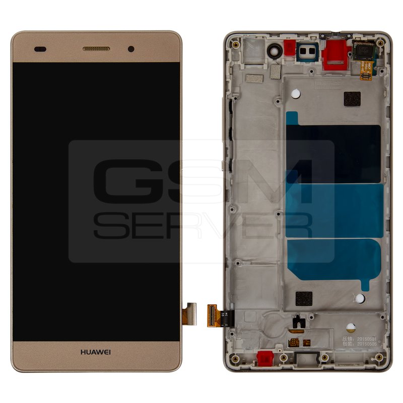 Lcd Compatible With Huawei P Lite Ale L Golden With Touchscreen