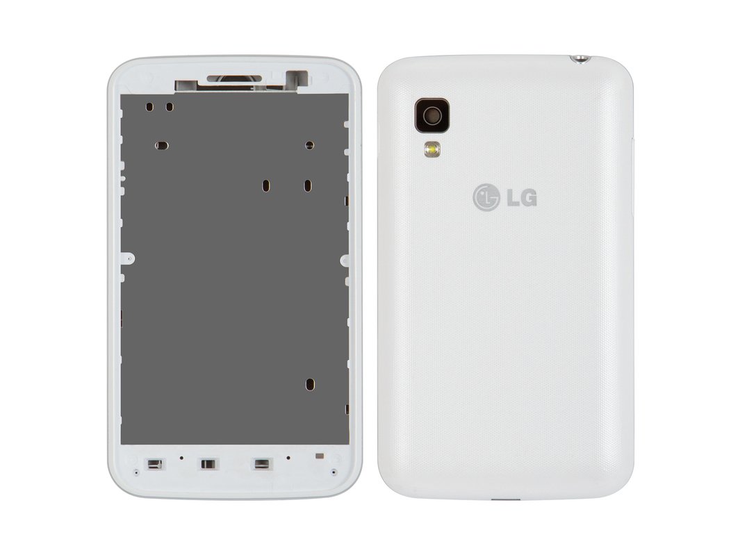 Корпус для LG E445 Optimus L4 Dual SIM, білий - Всі запчастини