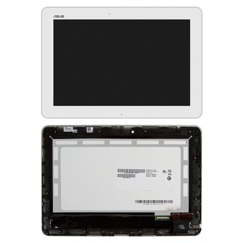 Дисплей для Asus Transformer Pad TF103C, Transformer Pad TF103CG, білий, з рамкою, #B101EAN01.6 MCF 101 1521 v1.0