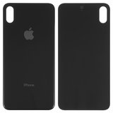 Задня панель корпуса для iPhone XS Max, чорна, потрібно зняти скло камери, small hole