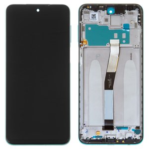 Дисплей для Xiaomi Redmi Note 9 Pro, Redmi Note 9S, зеленый, с рамкой, High Copy, M2003J6B2G, M2003J6A1G