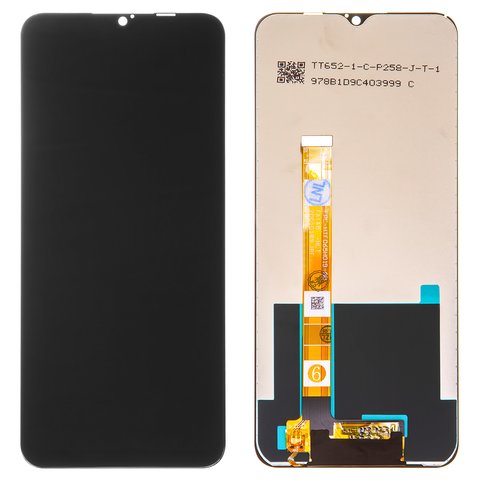 Дисплей для Realme C3, черный, без рамки, Original PRC , #FPC HTF065H019 A0 6A01B001AJ001