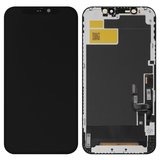 Дисплей для iPhone 12, iPhone 12 Pro, черный, с рамкой, Copy, (TFT), JK