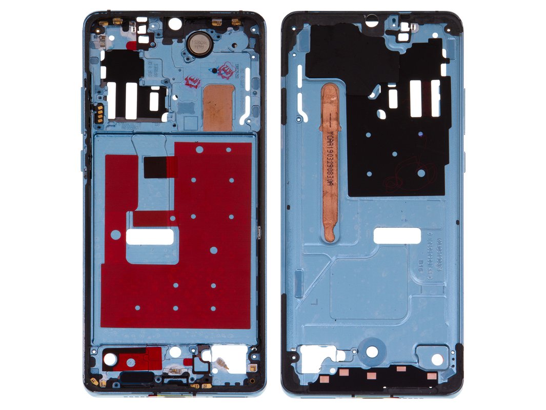 Средняя часть корпуса для Huawei P30 Pro, черная, рамка крепления