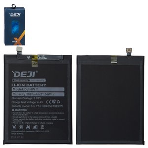 Акумулятор Deji HB405979ECW для Huawei Honor 6A, Honor 6C, Honor 8A, Honor 8S, Honor Play 8a, Nova, Nova Lite 2017 , P9 Lite mini, Y5 2017 , Y5 2018 , Y5 2019 , Y5 Prime 2018 , Y6 2017 , Y6 2019 , Y6 Prime 2019 , Y6 Pro 2017 , Y6 Pro 2019 , Li ion, 3,82 B, 3020 мАг