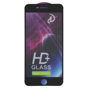 Захисне скло для Apple iPhone 7 Plus, iPhone 8 Plus, сумісне з чохлом, Full Glue, без упаковки , чорний