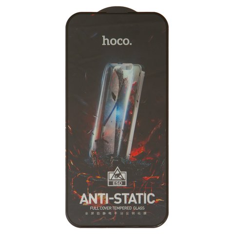 Захисне скло Hoco G10 для Apple iPhone 14 Pro Max, Full Glue, без упаковки , чорний, шар клею нанесений по всій поверхні