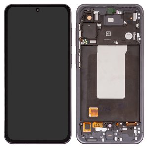 Дисплей для Samsung A566 Galaxy A56, черный, с рамкой, High Copy, OLED , graphite
