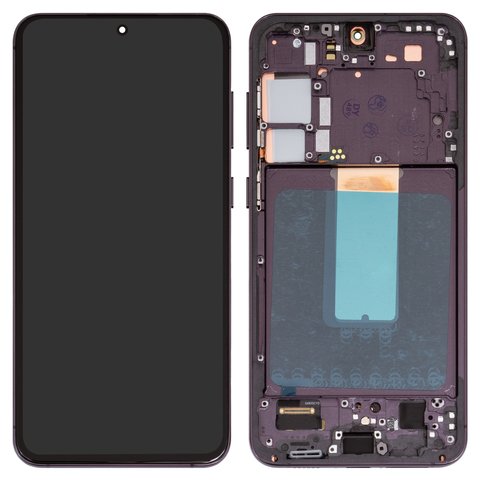 Дисплей для Samsung S916 Galaxy S23 Plus, чорний, з рамкою, High Copy, OLED 