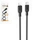 USB кабель Borofone BX113, USB тип-C, Lightning, 100 см, 27 Вт, чорний, #6941991115370