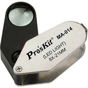 LED Illuminated Magnifier 8X Pro'sKit MA 014