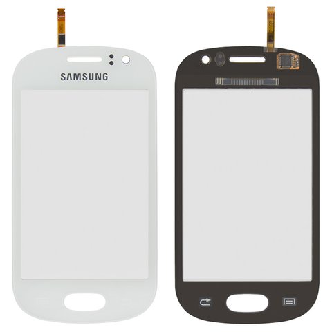 Cristal táctil puede usarse con Samsung S6810 Galaxy Fame, blanco