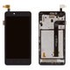 LCD compatible with Xiaomi Redmi Note 2, (black, with frame, 2015051)