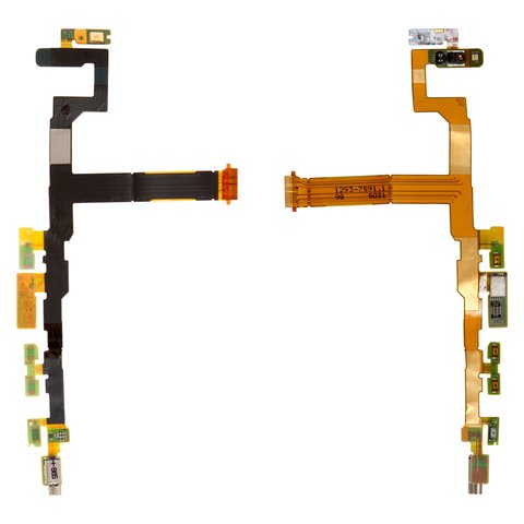 Flat Cable compatible with Sony E5803 Xperia Z5 Compact Mini, E5823 Xperia Z5 Compact, start button, with components 