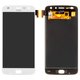 LCD compatible with Motorola XT1710 Moto Z2 Play, (white, Original (PRC))