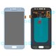Pantalla LCD puede usarse con Samsung J250 Galaxy J2 (2018), J250 Galaxy J2 Pro (2018), azul claro, sin marco, original (vidrio reemplazado)