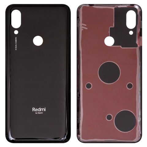 Housing Back Cover compatible with Xiaomi Redmi 7, black, M1810F6LG, M1810F6LH, M1810F6LI 