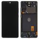 Pantalla LCD puede usarse con Samsung G781 Galaxy S20 FE 5G, azul, con marco, Original, empaque industrial, cloud navy, #GH82-24214A/GH82-24215A