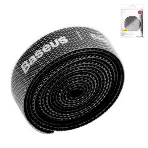 Cinta de velcro para cable Baseus Colourful Circle Velcro strap, negro, 300 cm, cinta velcro, #ACMGT F01