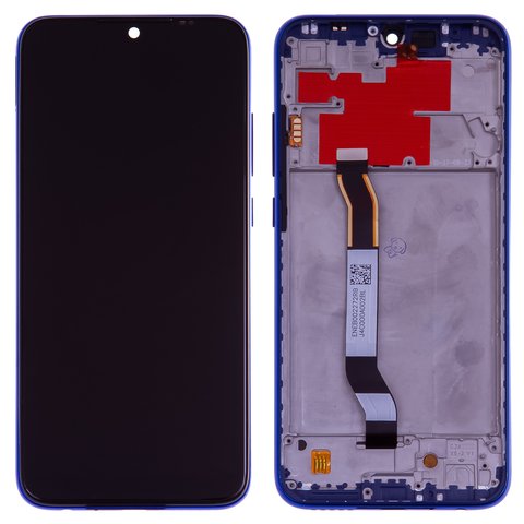 LCD compatible with Xiaomi Redmi Note 8T, dark blue, without logo, with frame, High Copy, M1908C3XG 