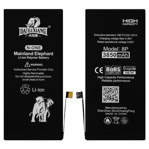 Battery Da Luxiang compatible with Apple iPhone 8 Plus, Li ion, 3.82 V, 2691 mAh, original IC 