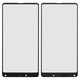 Housing Glass compatible with Xiaomi Mi Mix 2, (with OCA film, black, MDE5)