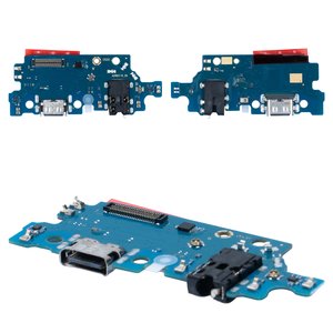 Flat Cable compatible with Samsung A236B Galaxy A23 5G, charge connector, with microphone, with components, Original PRC  