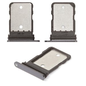 SIM Card Holder compatible with Google Pixel 7, black, obsidian 