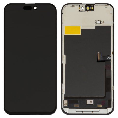 LCD compatible with iPhone 15 Pro Max, black, with frame, AAA, TFT , ZY, LTPS HD+ 