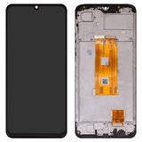LCD compatible with Realme C63 4G, (black, with frame, High Copy)