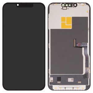 Pantalla LCD puede usarse con iPhone 13 Pro, negro, con marco, HC, sin error, OLED , DD OLED OEM soft, 120Hz, diagnosable