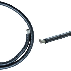 Провод в силиконовой изоляции 6AWG, 16 мм², 1 м, черный
