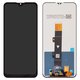 Pantalla LCD puede usarse con Motorola Moto E20 XT2155, negro, sin marco, Copy, con borde ancho
