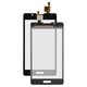 Touchscreen compatible with LG P710 Optimus L7 II, P713 Optimus L7 II, P714 Optimus L7X, (black)