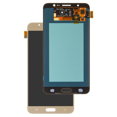 LCD compatible with Samsung J710 Galaxy J7 2016 , golden, without frame, High Copy, OLED  