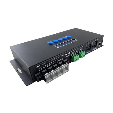 Световой Ethernet SPI DMX512 контроллер BC 216 16 канала, 340 пкс, 5 24 В 