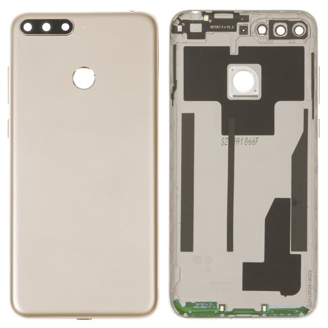 Housing Back Cover compatible with Huawei Y6 Prime 2018 , golden, Original PRC