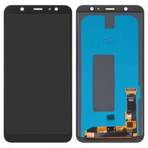 Дисплей для Samsung A605 Dual Galaxy A6+ 2018 , черный, без рамки, High Copy, с широким ободком, OLED 
