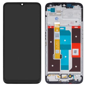 LCD compatible with Realme C35, black, with frame, High Copy, RMX3511, 1540432190 