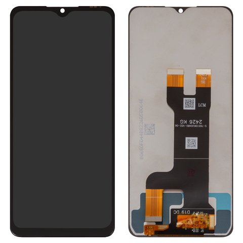LCD compatible with ZTE Blade A73 5G, black, without frame, Original PRC