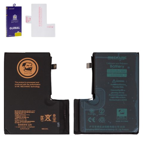 Battery Mechanic compatible with Apple iPhone 12 Pro Max, Li Polymer, 3.8 V, 4420 mAh, High Capacity, original IC