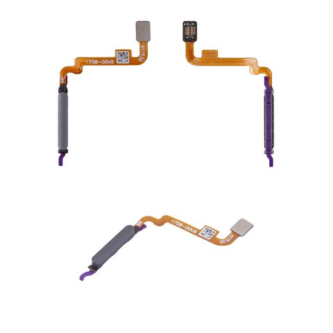Flat Cable compatible with Xiaomi Poco M5s, Redmi Note 10, Redmi Note 10S, for fingerprint recognition Touch ID , black, High Copy