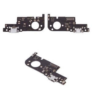 Flat Cable compatible with ZTE Blade A52, charge connector, with microphone, with components, High Copy, charging board 