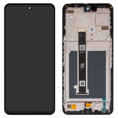 LCD compatible with ZTE Nubia Focus Pro, black, with frame, Original PRC , TXDI670EBEPX 19 