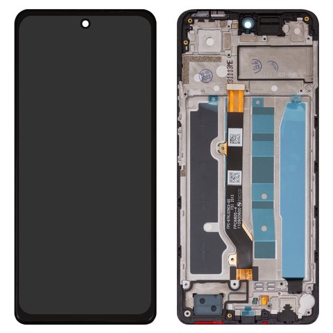 LCD compatible with Infinix Hot 40 X6836 , black, with frame, High Copy, FPC6805 