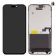 LCD compatible with iPhone 16 Pro Max, (black, with frame, AAA, (TFT), ZY, LTPS FHD)