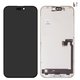 LCD compatible with iPhone 16 Pro Max, (black, with frame, HC, without IC, (OLED), GX OEM hard)