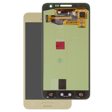 Pantalla LCD puede usarse con Samsung A300 Galaxy A3, dorado, Original PRC , original glass