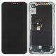 Pantalla LCD puede usarse con Apple iPhone X, negro, con marco, HC, (OLED), GX OEM hard