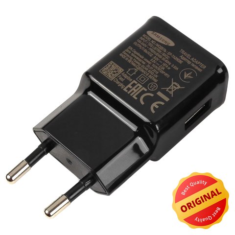 Adaptador de red Samsung, 15 W, Original, 220 V, USB puertos 5V 2A 9V 1.67A , negro, #GH44 02981A
